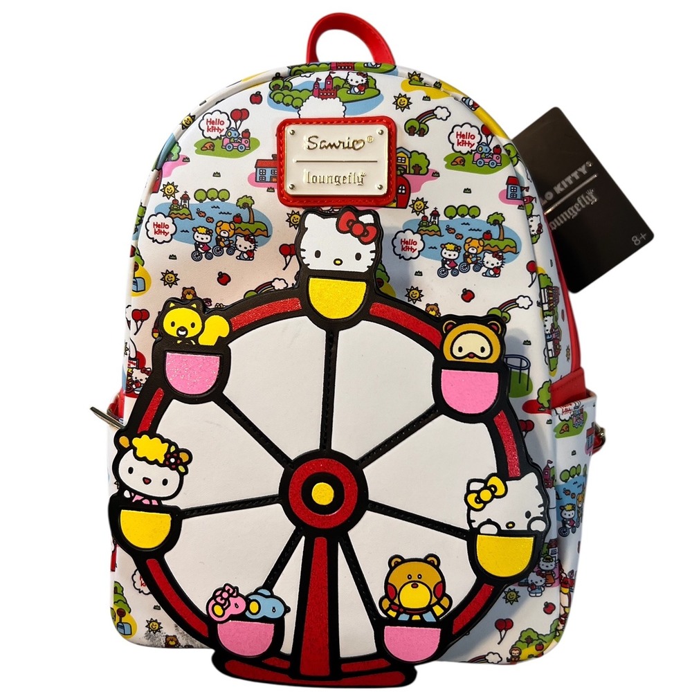 Loungefly Sanrio Hello Kitty Carnival Ferris Wheel Mini Backpack‎ NWT